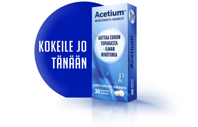 Acetium kokeile jo tänään